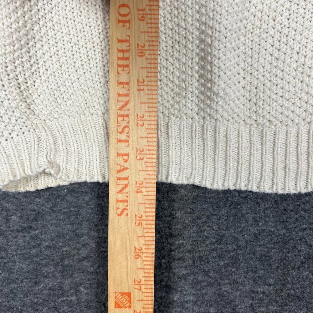 Vintage 90s Domani Chunky Cable Knit Sweater Mens XL Cream Old Money Fisherman